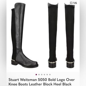 Stuart Weitzman Black Over-the-Knee Boots